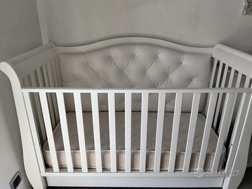 Culla-lettino ERBESI in pelle e swarovski