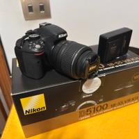 📸 Nikon D5100 + 18-55mm – Pari al Nuovo + Valiget