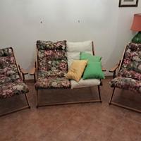 divano con poltrone da giardino 