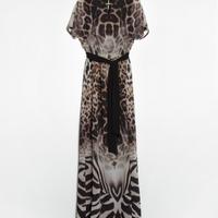 Abito donna lungo animalier tg s Mango Suit