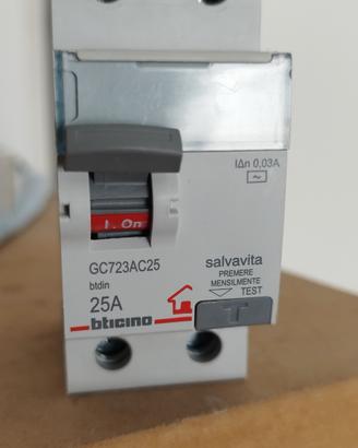 Interruttore differenziale BTicino 25A  Classe AC 