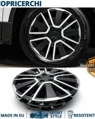4 Copricerchi per FORD 16'' Pollici Silver e Nere