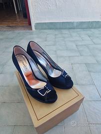 Tacchi Soraya blu con strass