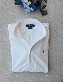 Camicia-Ralph Lauren-Yarmouth-Uomo-Bianca-TG XL