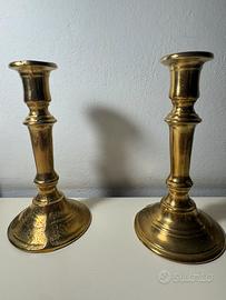 Candelabri in ottone vintage