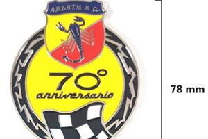 ABARTH 70° ANNIVERSARIO 595 FREGIO BADGE METALLO