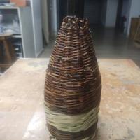 BOTTIGLIA RICOPERTA IN VIMINI