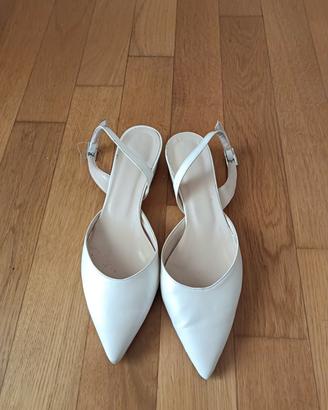 scarpe da sposa bianche 