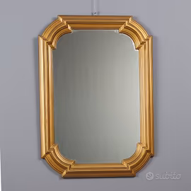 Specchio con Cornice in Legno Dorata