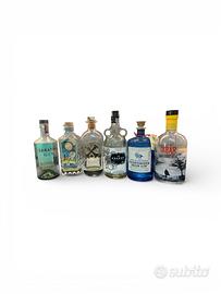 1 lotto bottiglie vuote gin