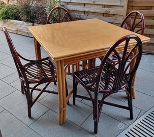 Tavolo estensibile in rattan interno/esterno