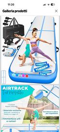 Tappetino da ginnastica artistica air track 3 mt