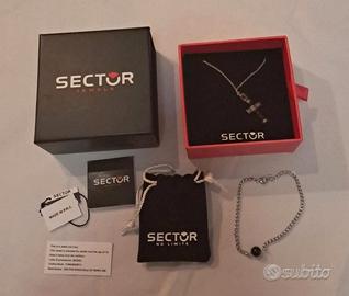 Set Gioielli SECTOR Uomo - Collana Croce+Bracciale