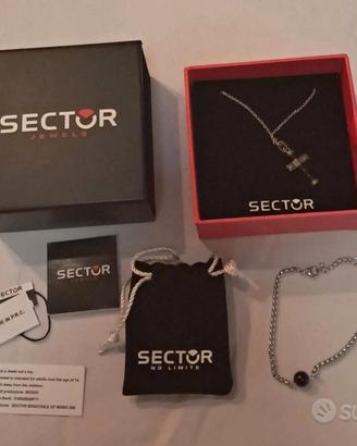 Set Gioielli SECTOR Uomo - Collana Croce+Bracciale