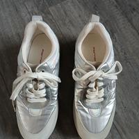 sneakers Fornarina argento/grigie taglia 37
