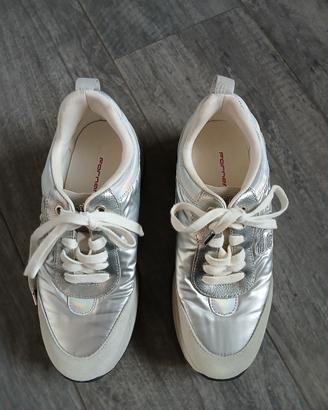 sneakers Fornarina argento/grigie taglia 37