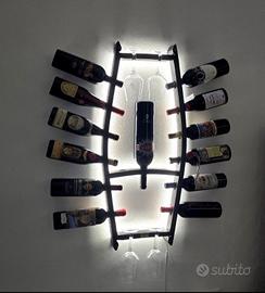 Cantinetta portabottiglie a LED