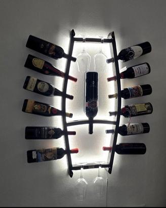 Cantinetta portabottiglie a LED