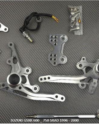 Pedane arretrate SUZUKI GSXR 600 / 750 1996 - 2000