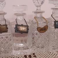 Quattro bottiglie per liquori vintage 
