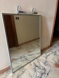 Specchio arredo bagno completo di luci