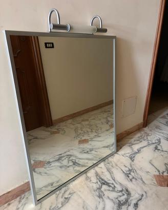 Specchio arredo bagno completo di luci