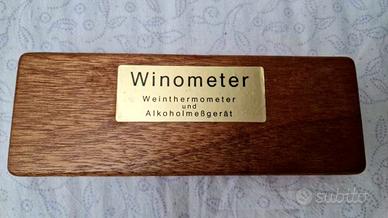 Set Termometro Vino e Vinometro in Legno