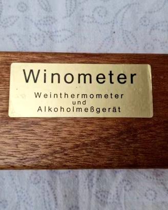 Set Termometro Vino e Vinometro in Legno