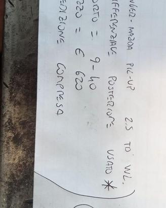 DIFFERENZIALE POST USATO RANGER-MAZDA PICK-UP 2.5