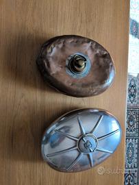 antiche borse in metallo per acqua calda 