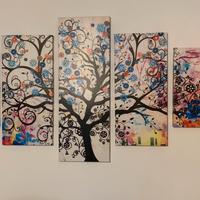 Set di 5 quadri “Albero della vita”