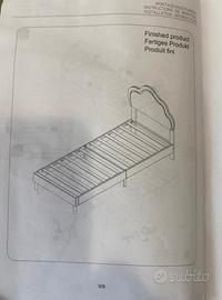 Lettino montessoriano da bambine .NUOVO