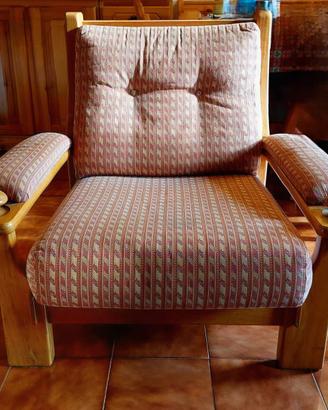 2 Poltrone Vintage stile Nordico - Legno Massello