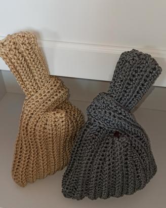 borsa nodo giapponese uncinetto