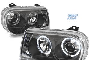 FARI CHRYSLER 300C 05-10 ANGEL EYES LED NERI