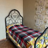Letto Singolo in Ferro Battuto Vintage