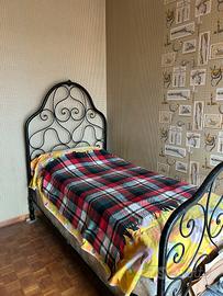 Letto Singolo in Ferro Battuto Vintage
