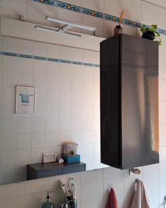 Set Bagno Completo: Specchio + Lampada LED + Pensi