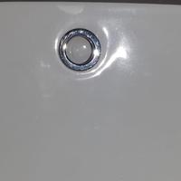 Lavabo ovale sottopiano bianco 