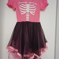 halloween vestito scheletro