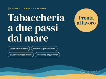 Tabaccheria PRONTA completa Lido di Classe - Mare