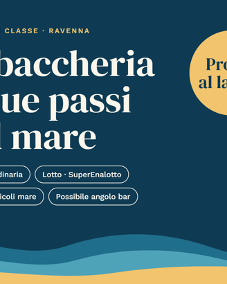Tabaccheria PRONTA completa Lido di Classe - Mare