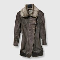 Cappotto Montone donna ricamato tg 40