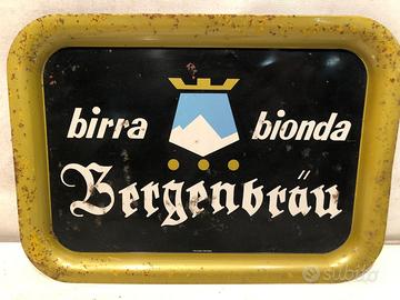 VASSOIO pubblicitario BERGENBRAU