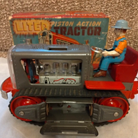 Trattore NOMURA d’epoca in latta “Piston Action"