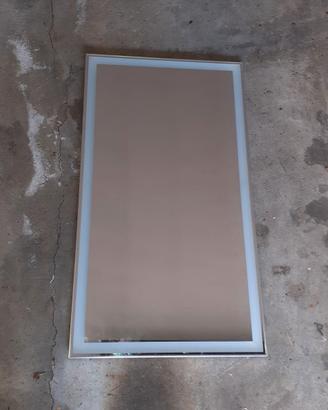 Specchio da parete bagno 51x91cm con luci integrat