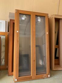 Finestra nuova artigianale legno 114x215 cm