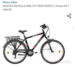 Bicicletta uomo Atala e-bike CITY RUN