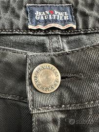 Jeans neri donna Jean Paul Gaultier