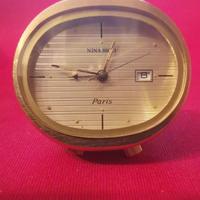 Sveglia da viaggio Nina Ricci placcata oro